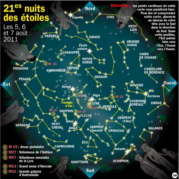 340 Rendez-Vous En France Pour La Nuit Des Étoiles intérieur Carte De France Pour Les Enfants