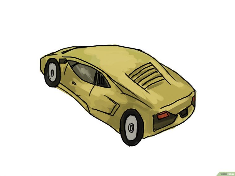 4 Manières De Dessiner Une Lamborghini – Wikihow intérieur Apprendre A Dessiner Une Voiture