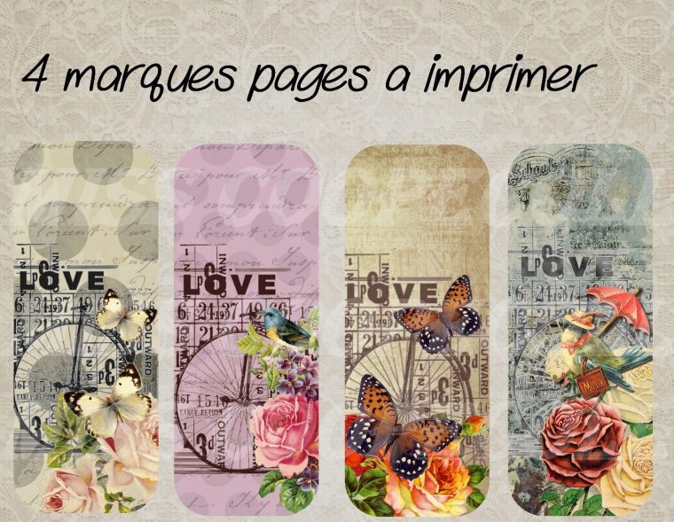 4 Marques Pages À Imprimer | Marque Page A Imprimer, Marque concernant Marque Page Gratuit À Imprimer