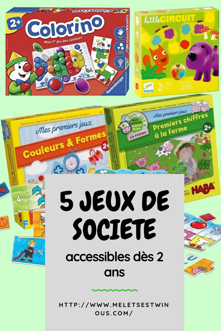 5 Jeux De Société Accessibles Dès 2 Ans - Mel Et Ses Twinous pour Jeux Pour Bébé 2 Ans