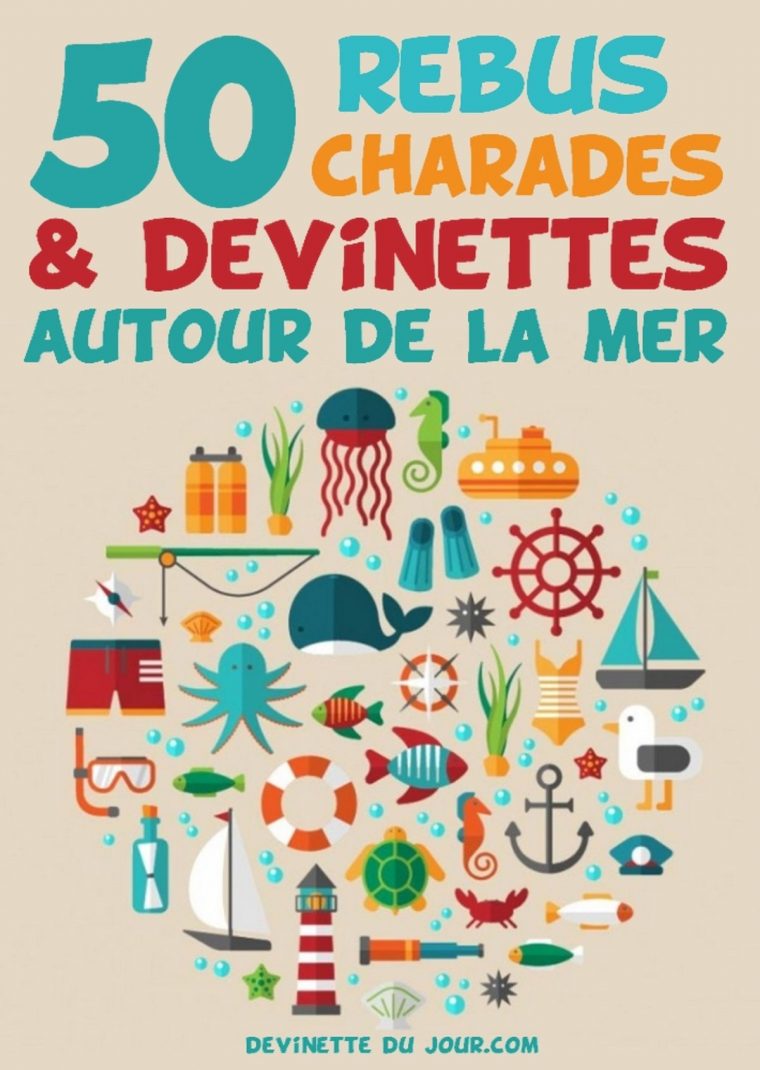 50 Devinettes, Rébus, Charades Autour De La Mer Ebook By Devinette Du Jour  – Rakuten Kobo à Rébus Facile