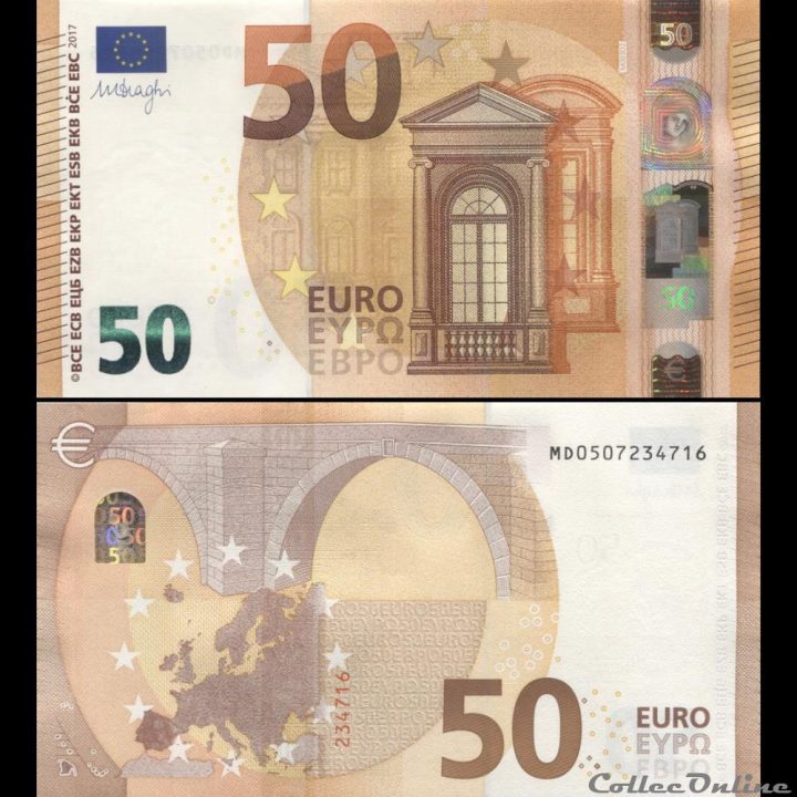 50 Euros – Signature Draghi – Pick 23 M – Portugal : Billets tout Billet De 50 Euros À Imprimer