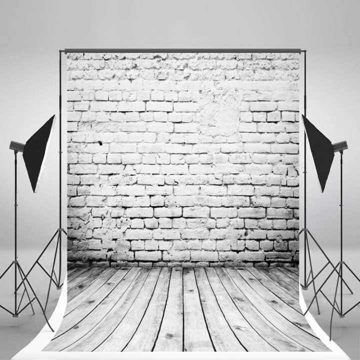 5X7Ft (150X210Cm) Blanc Brique Mur Photo Backgound Cassé Brique Grise  Planchers De Bois De Plancher Pour La Photographie Des Enfants destiné Casse Brique En Ligne