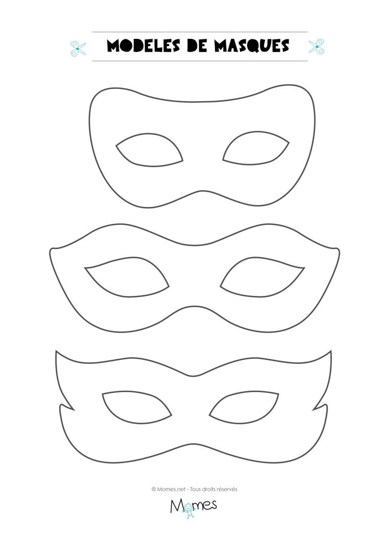 6 Modèles De Masques Pour Le Carnaval | Modèle De Masque destiné Modele Masque De Carnaval A Imprimer