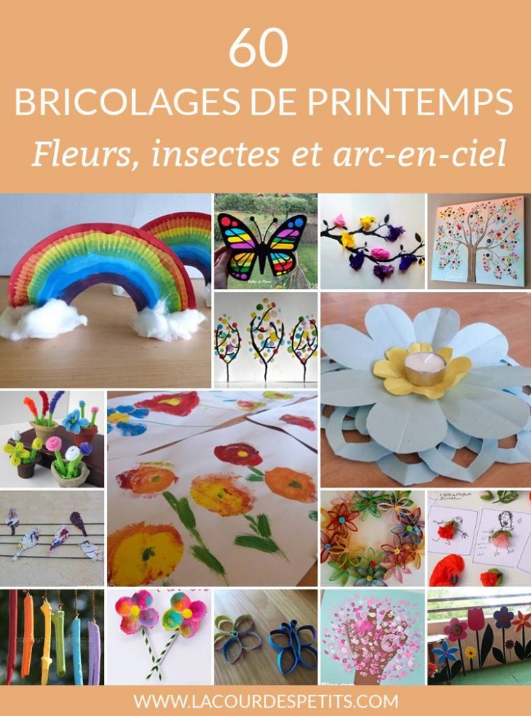 60 Bricolages De Printemps En Fleurs Et En Couleurs ! |La avec Travaux Manuels Simples A Realiser