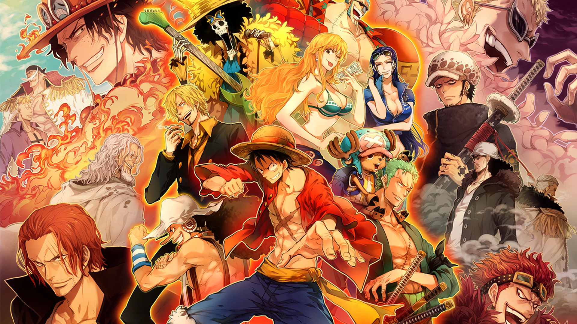 76+] One Piece Wallpaper Hd On Wallpapersafari dedans Dessin Animé De One Piece