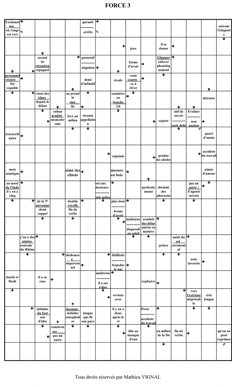 9 0 Mots Fleches avec Mots Fleches Niveau 1