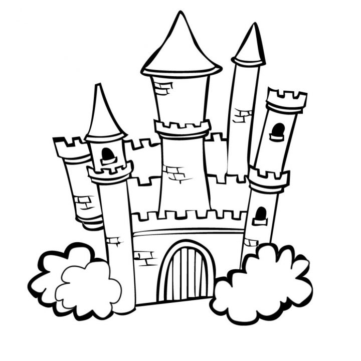 96 Dessins De Coloriage Château À Imprimer Sur Laguerche avec Chateau Princesse Dessin