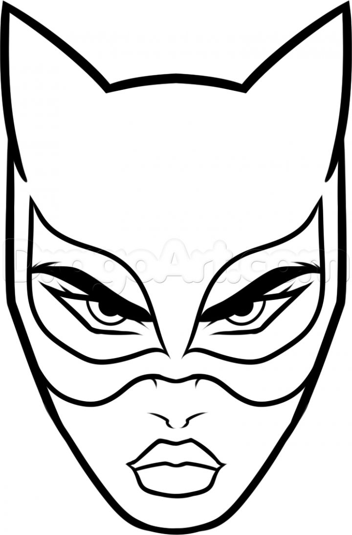 97 Dessins De Coloriage Catwoman À Imprimer encequiconcerne Masque De Catwoman A Imprimer