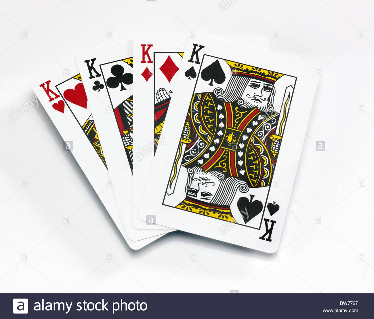 À Partir D&amp;#039;un Jeu De Cartes Quatre Cartes Roi Sur Un Fond serapportantà Jeu Quatre Images 