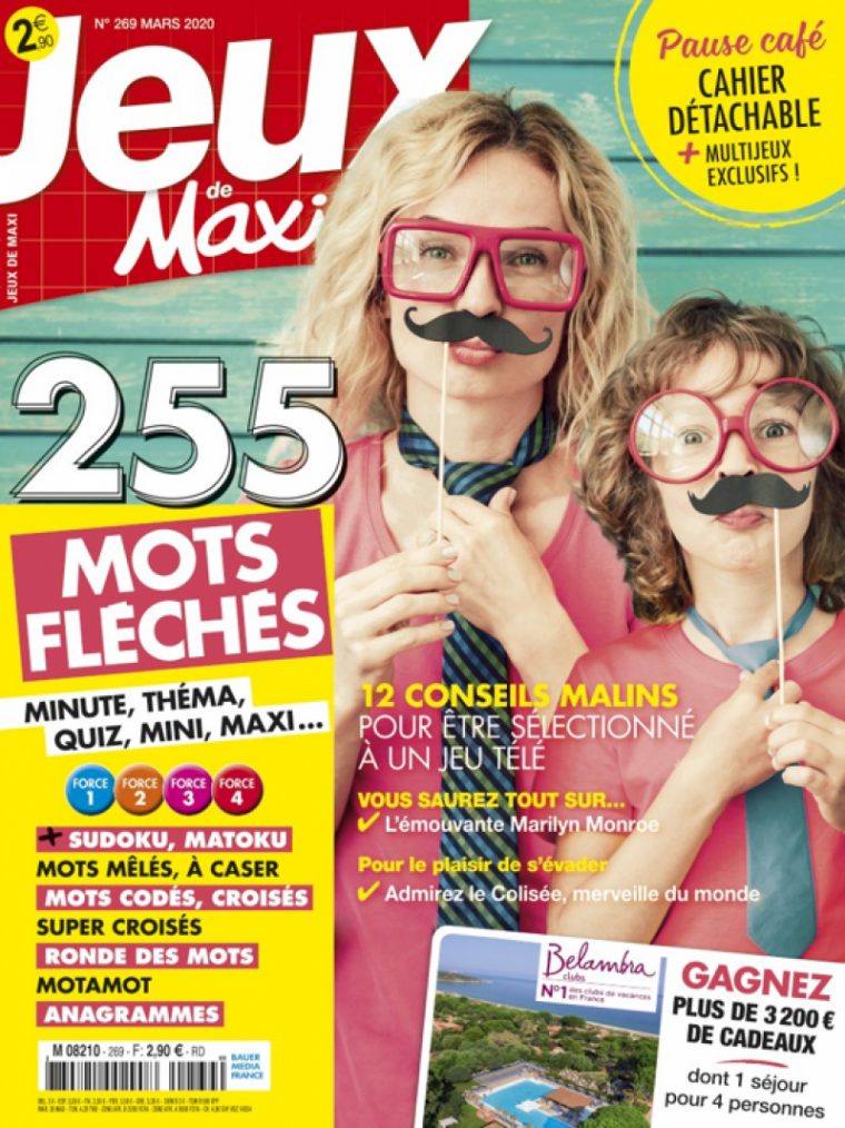 Abonnement Magazine Les Jeux De Maxi | Abobauer serapportantà Pas Simple Du Tout Mots Fleches