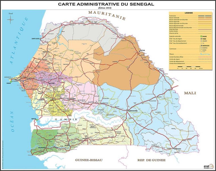 About Senegal | Senegal Licensing Round 2020 dedans Carte Region Departement