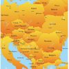 Abstract Map Of East Europe Continent pour Carte Europe De L Est