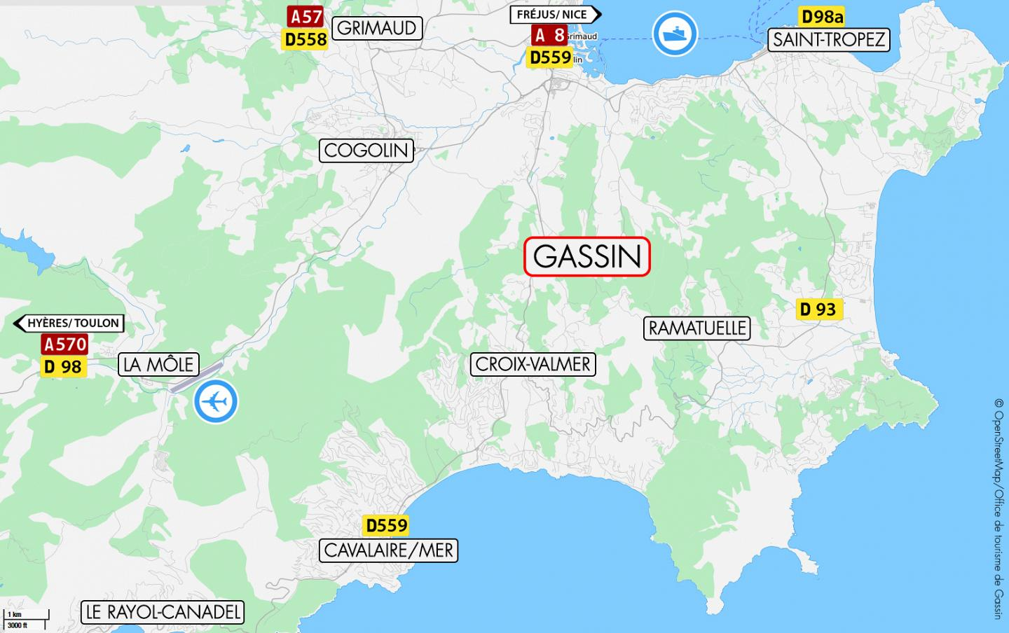 Access To Gassin – Tourist Rmation Office Of Gassin pour Carte D Europe 2017 
