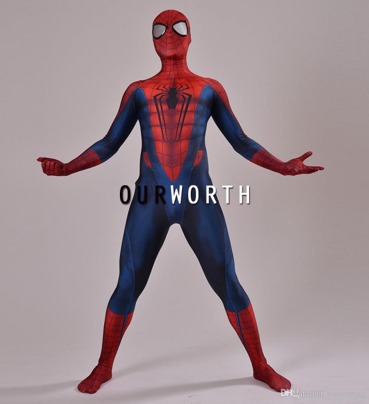 Acheter Costume Spider Man 3D Imprimer Spiderman Cosplay Costume Z  Costume Spandex Homme Costume Super Héros Comique Fait Sur Mesure De $69.82  Du encequiconcerne Tete Spiderman A Imprimer