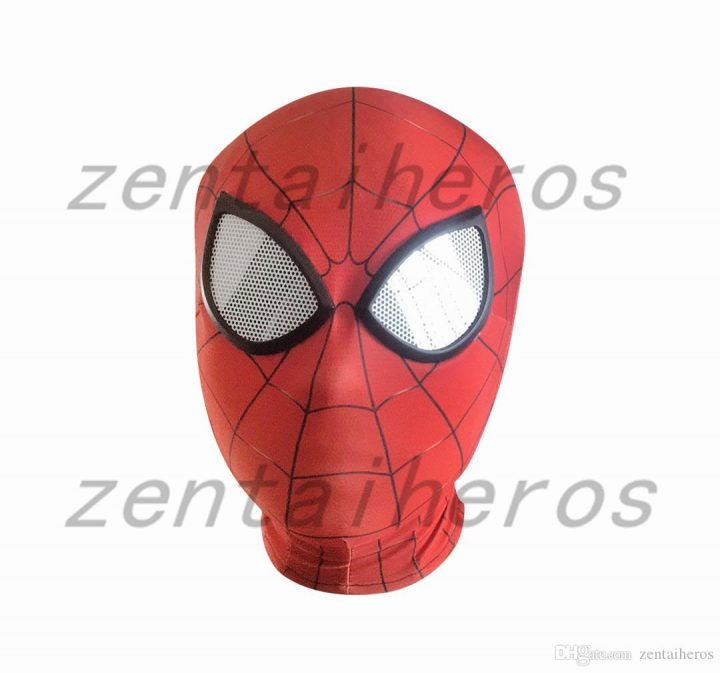 Acheter Masque De Fer Spiderman Costume Cosplay Imprimer 3D Masque Lycra  Spandex Rouge / Rouge Tailles Adultes Articles De Fête De $12.19 Du avec Masque Spiderman A Imprimer