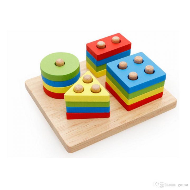 Acheter Petite Enfance Jouets Éducatifs Pôle En Bois Forme Géométrie  Intellige Outils D'apprentissage Jouets Jeux De $5.92 Du Gomo | Dhgate intérieur Jeu De Forme Géométrique