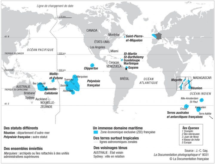 Activité 3Ème # La France Dans Le Monde : L'outre-Mer concernant Département D Outre Mer Carte