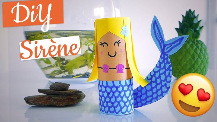 Activité Manuelle Été Diy Sirène Rouleau En Papier Toilette serapportantà Activité Manuelle 4 Ans