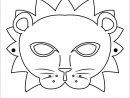 Activités Manuelles Masque De Lion - Fr.hellokids encequiconcerne Masques Animaux À Imprimer