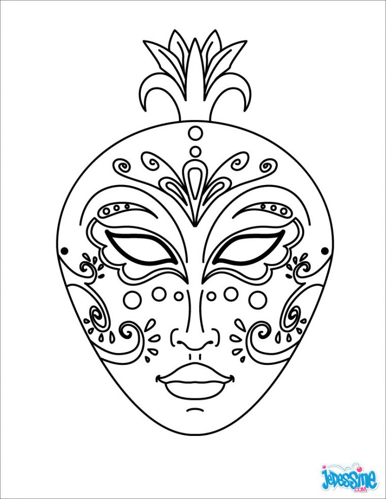 Activités Manuelles Masques A Decouper – Fr.hellokids destiné Coloriage De Carnaval A Imprimer Gratuit