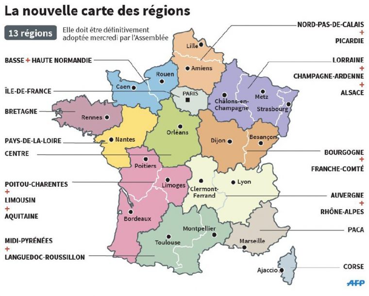 Actualité | Le Conseil Constitutionnel Valide La Nouvelle dedans Les 13 Régions