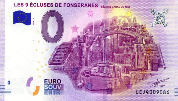 Actualités : Beziers – Un Billet-Souvenir Des 9 Écluses pour Pieces Et Billets Euros À Imprimer