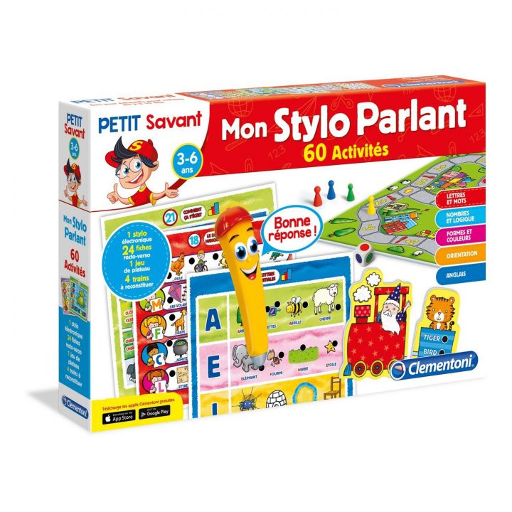 Adn Mon Stylo Parlant 60 Activités Clementoni pour Jeu Interactif 3 Ans