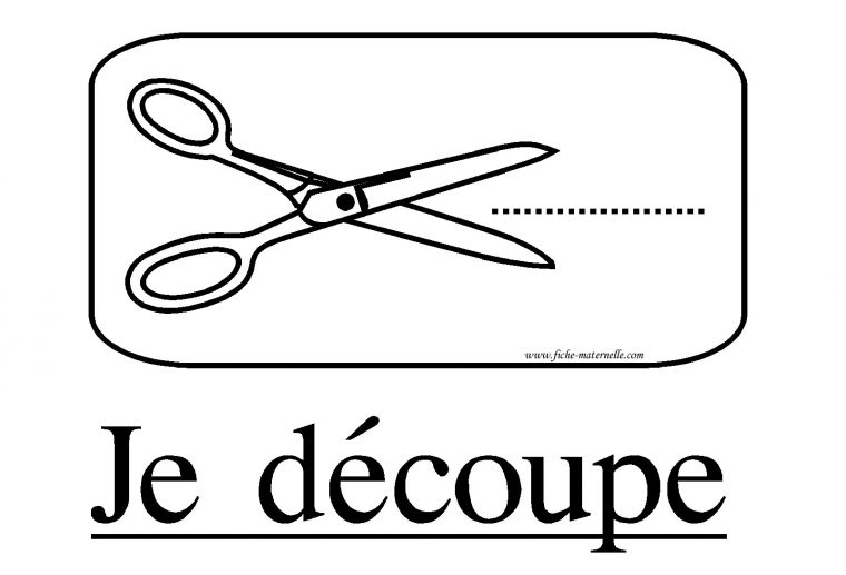 Affichage Classe Consigne Je Decoupe dedans Dessin A Decouper