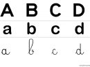 Affichage Dans La Classe Des Lettres De L'alphabet Dans Les avec Modèle D Alphabet