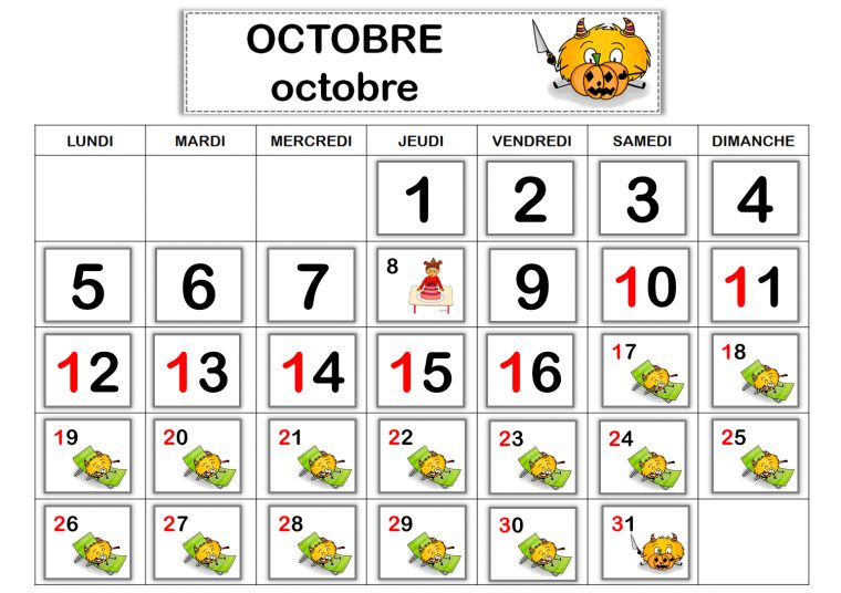 Affichages Cycle 1 – Calendrier Perpétuel – Le Blog De concernant Calendrier Perpetuel Gratuit Imprimer