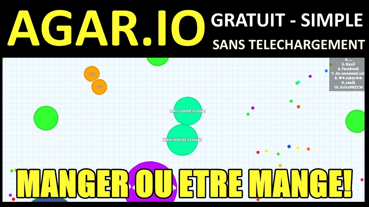 Agario Jeu Commande Presentation Test Avis Jeux Gratuit Et Sans Inscription intérieur Jeu De Brique Gratuit 