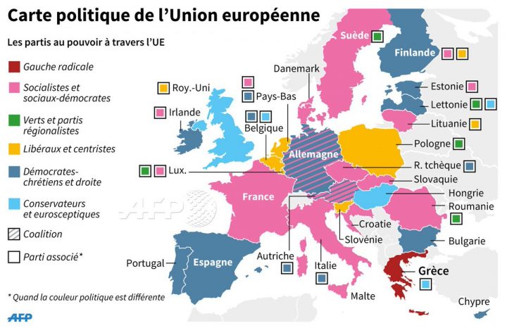 Agence France-Presse On Twitter: "carte Politique De L'union dedans Carte De L Union Europeenne