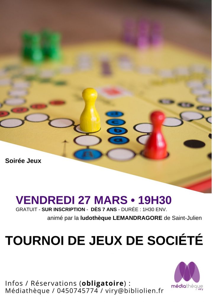 Agenda – Soirée Jeux ! destiné Jeux 7 Ans Gratuit