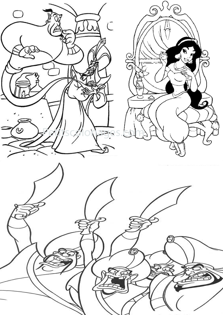 Aladdin #118 (Films D&amp;#039;animation) – Coloriages À Imprimer avec Coloriage D Épée 