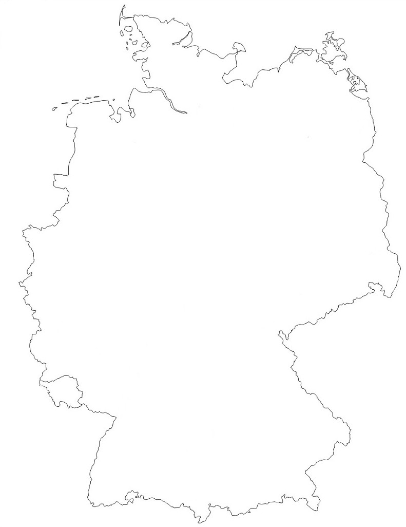 Allemagne : Cartes Et Rmations Sur Le Pays dedans Carte De L Europe Vierge À Imprimer