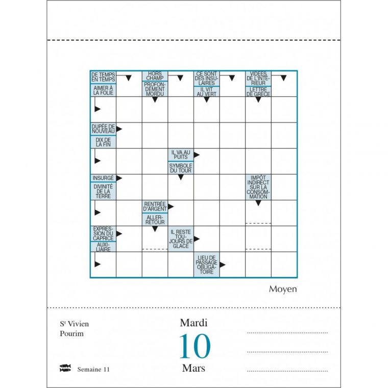 Almaniak Mots Fléchés 2020 tout Grille De Mot Fleches
