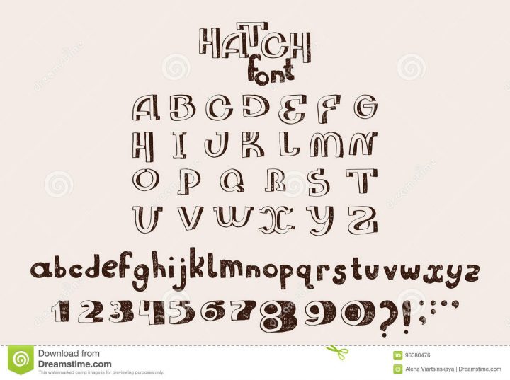 Alphabet Anglais Tiré Par La Main De Vecteur Les Lettres dedans Alphabet En Pointillé A Imprimer