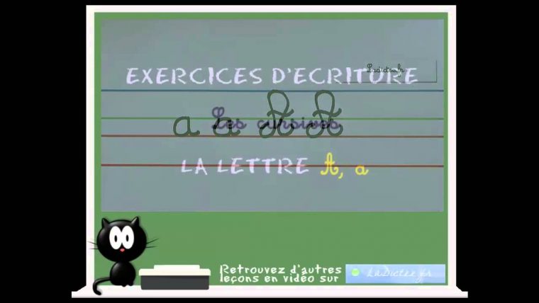 Alphabet Cursif – Comment Écrire La Lettre Cursive A Explication En Français avec Comment Écrire Les Lettres De L Alphabet Français