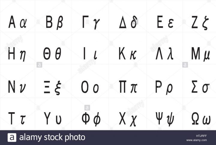 Alphabet Grec Vecteur Avec Les Lettres Majuscules Et dedans Alphabet Majuscule Et Minuscule