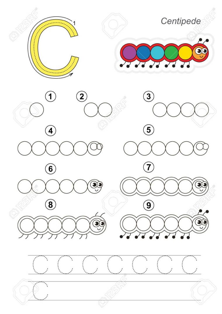 Alphabet Illustré De Vecteur Avec Des Jeux Éducatifs Enfant Pour Apprendre  L'écriture Avec Un Niveau De Jeu Facile Pour Les Enfants D'âge Préscolaire, dedans Jeux Pour Apprendre L Alphabet