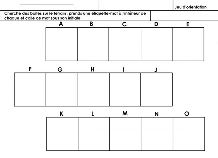 Alphabet, Jeu D'orientation Grande Section Cp – École dedans Jeux Maternelle Grande Section