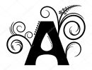 Alphabet Letter A Pattern — Stock Vector © Mas042 #76375347 concernant Modele Lettre Alphabet