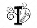 Alphabet Letter I Pattern — Stock Vector © Mas042 #76375689 intérieur Modele Lettre Alphabet