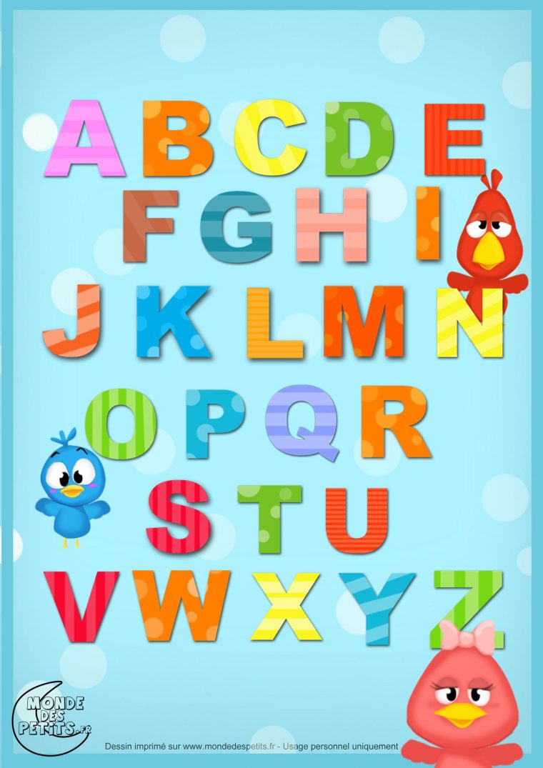 Alphabet-Lettre-Enfant (1400×1980) | Apprendre L encequiconcerne Apprendre Alphabet Francais