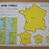 Ancienne Carte De Géographie Double Face - La Terre, Les tout Carte De France Et Ses Régions