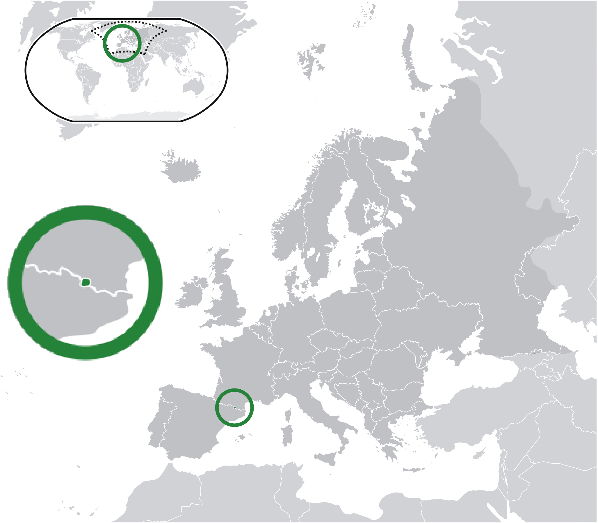 Andorre — Wikipédia avec Carte Europe Capitale