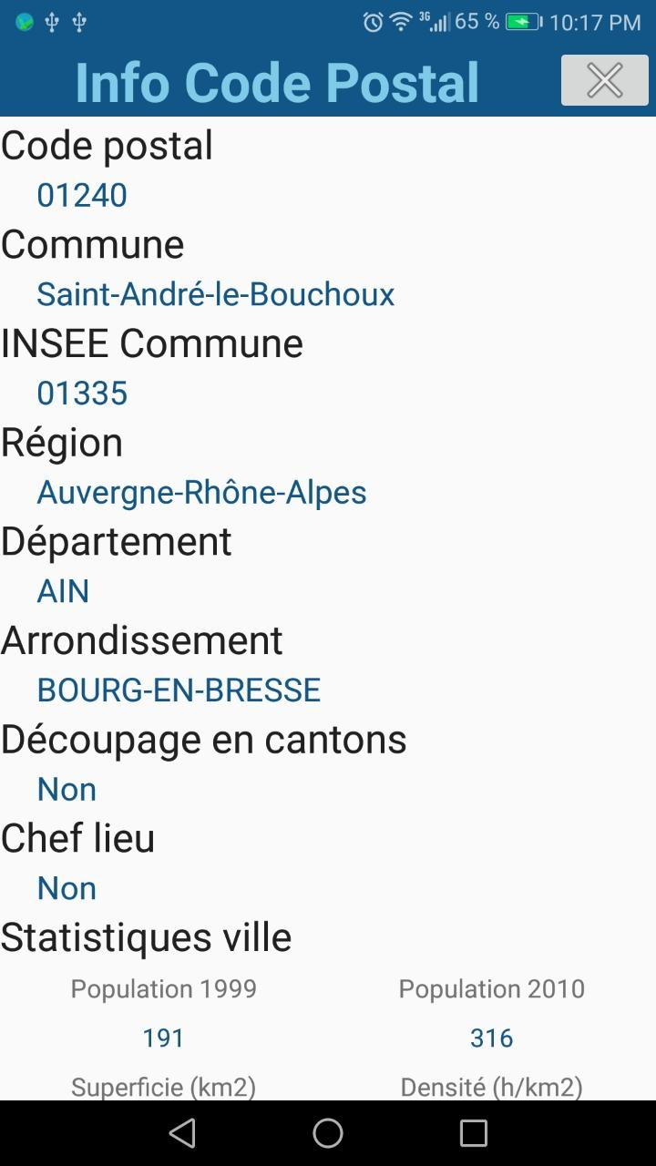 Android Için Code Postal France - Apk'yı İndir à Decoupage Region France