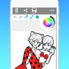Android Için Ladybug And Cat Noir Livre De Coloriage - Apk concernant Pixel A Colorier