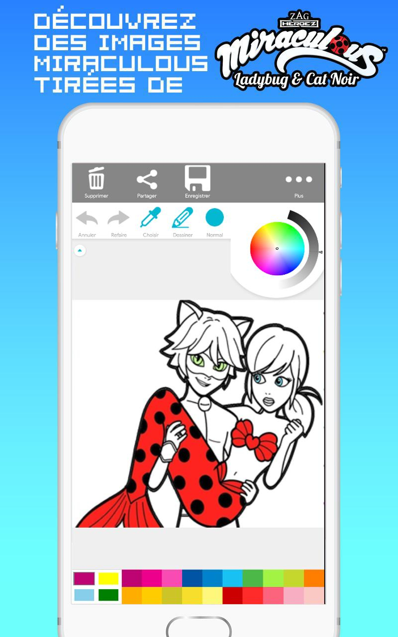 Android Için Ladybug And Cat Noir Livre De Coloriage - Apk concernant Pixel A Colorier 